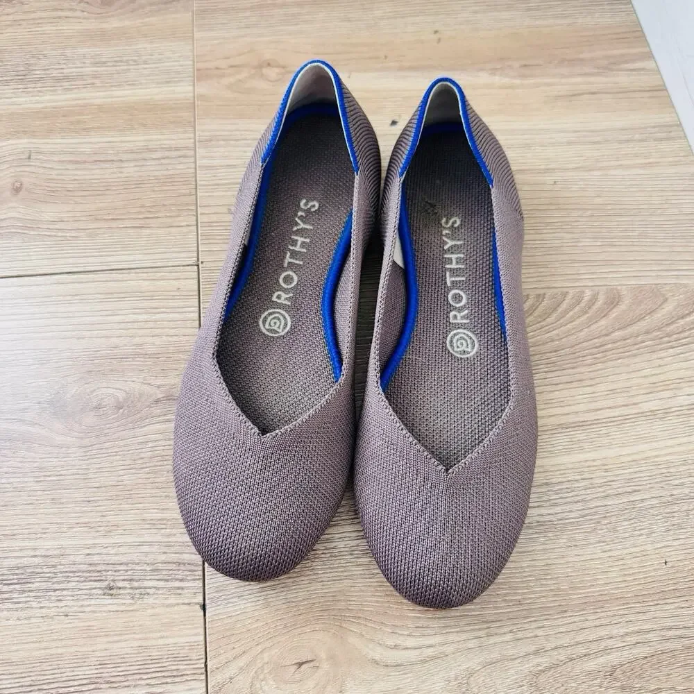 Rothy’s The Flat Mauve Knit Slip On Flats Women’s Size 7.5